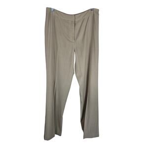 Lafayette 148 New York Beige 100% New Wool Women's Dress Pants 10